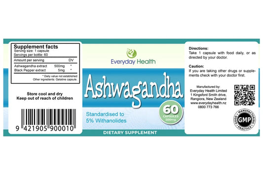 Ashwaganda 60 Caps 500mg