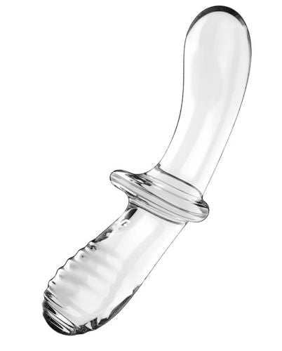 Satisfyer Double Crystal | Glass Dildo Clear or Blue