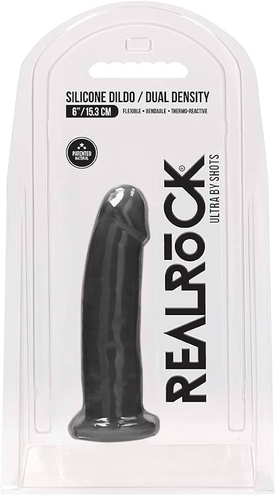 RealRock 6" Black Dildo