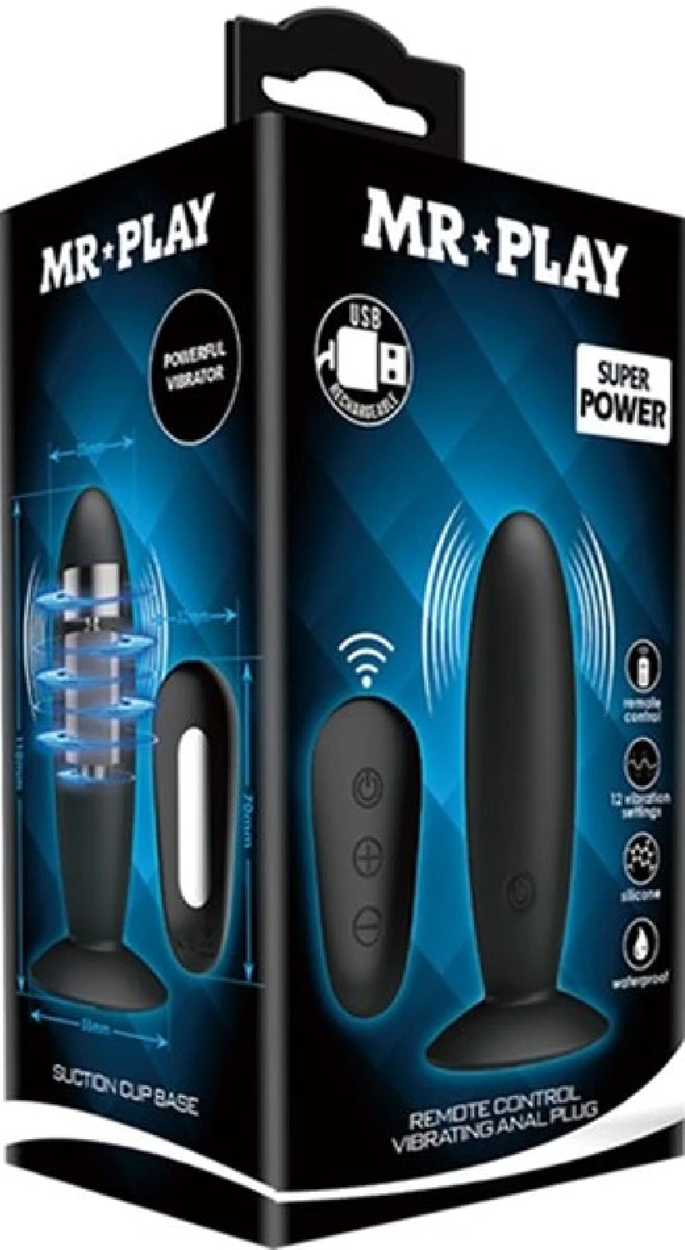 Mr Play Remote Control Vibrating Anal Plug