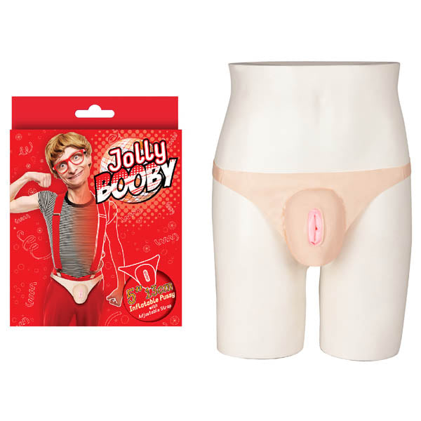 Jolly Booby Inflatable Pussy with Adjustable Straps!