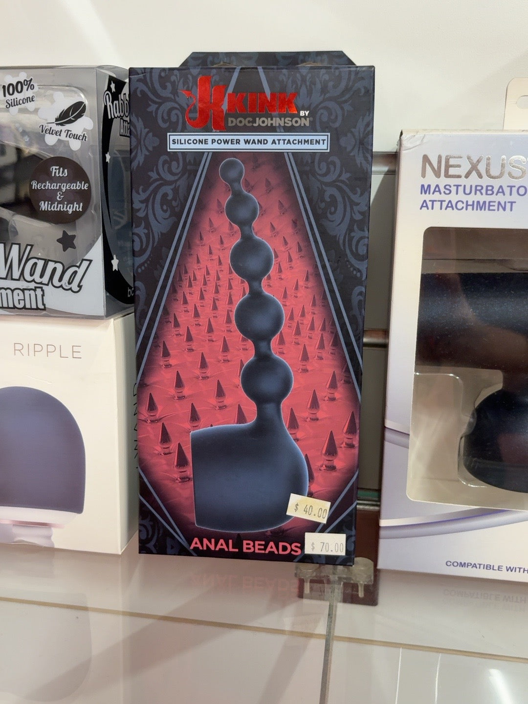 π€ KINK by Doc Johnson Anal Beads β Power Wand Attachment