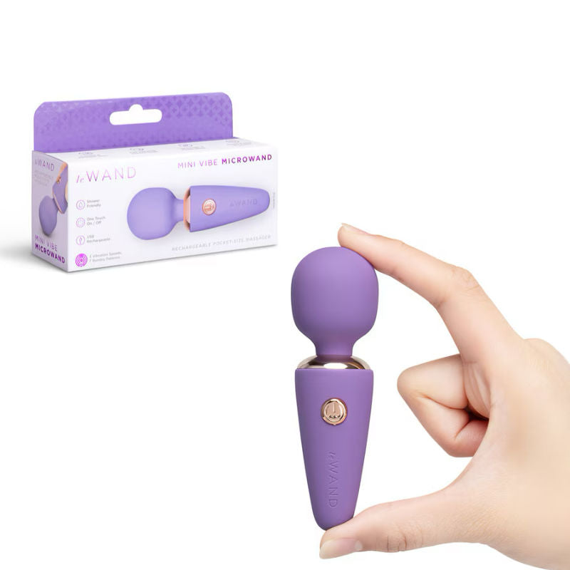 Le Wand Mini Vibe Microwand - Rose Gold, Purple or Black Available