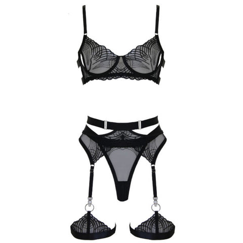 Muse Lingerie by Love In Leather  5 Piece lingerie set. Medium or large available
