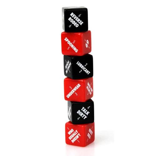 Sexy 6 Sex Edition dice examples