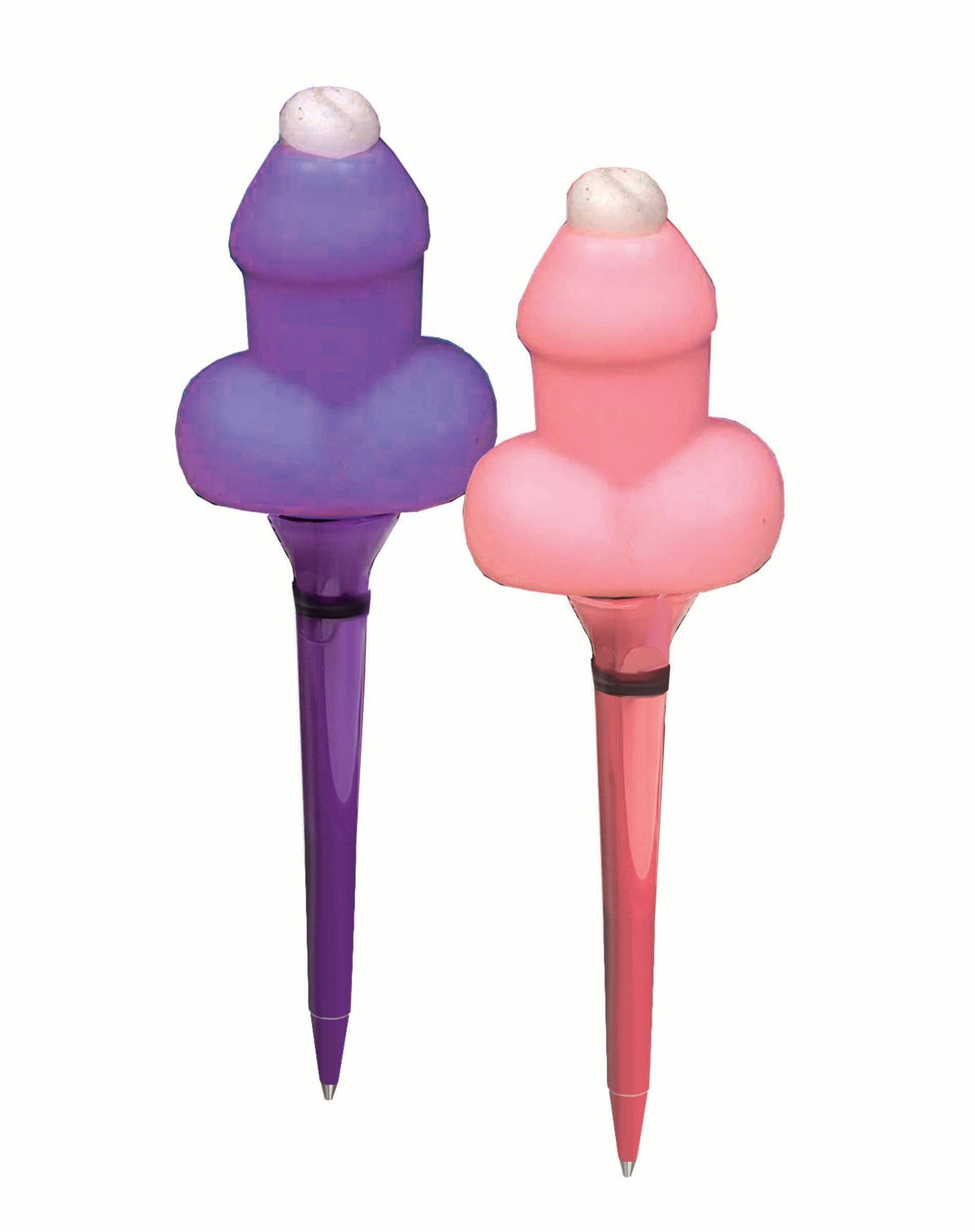 Super Fun Bubble Blowing Penis Pen in pink and purple