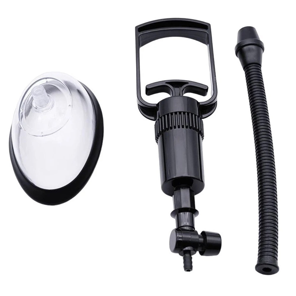 Premium Fun Manual Vacuum Pussy Pump - flat view