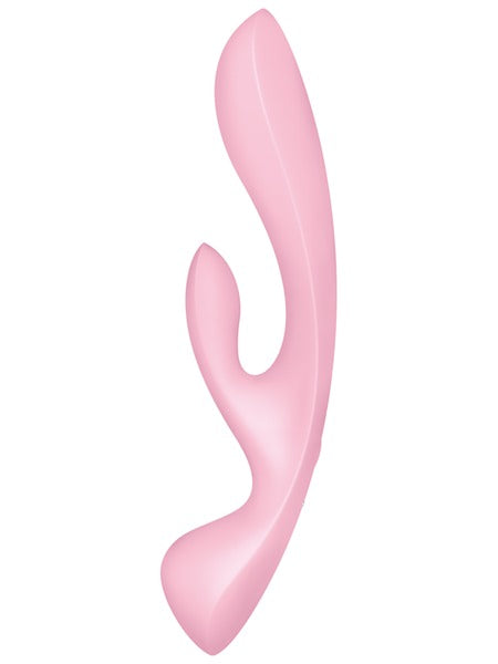 Satisfyer Triple Oh Rechargeable Rabbit Multi Vibrator – Pink