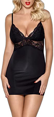 Obsessive Sexy Chemise & Thong S/M