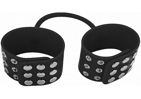 OUCH! SILICONE CUFFS FOR HANDS AND ANKLES - PINK or BLACK AVAILABLE