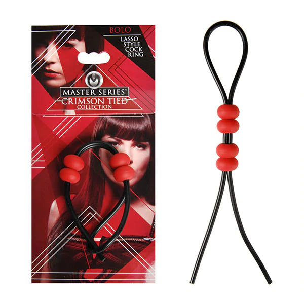 Master Series Crimson Tied Cock Ring