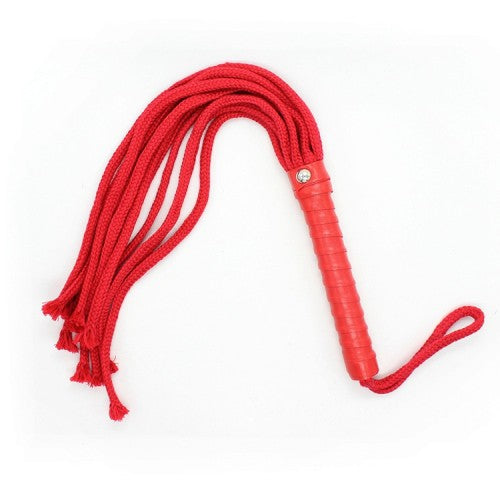 S & M Red Rope Flogger