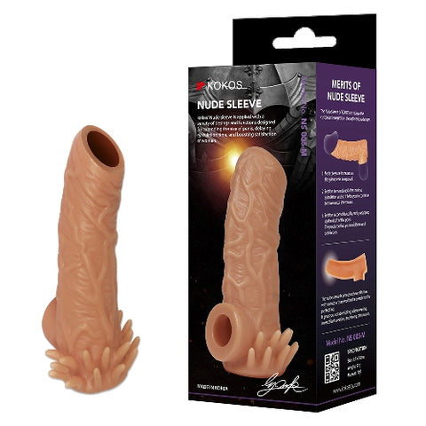 Kokos Nude Sleeve 5 – Flesh Penis Extension Sleeve