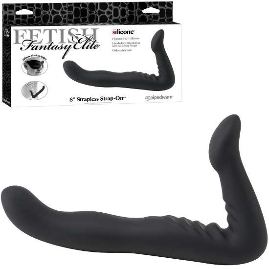 FETISH FANTASY ELITE 8 INCH STRAPLESS STRAP-ON - PINK