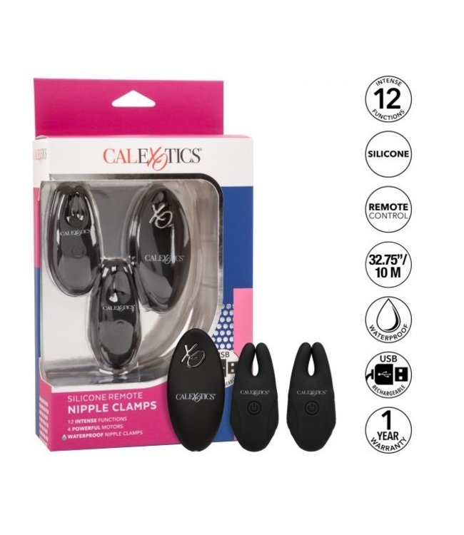 Calexotics Silicone Remote Nipple Clamps