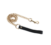 Love in Leather Lead with Gold Chain