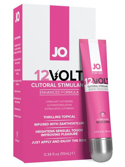 JO® 12 VOLT oil-based clitoral stimulant (tingling & buzzing)