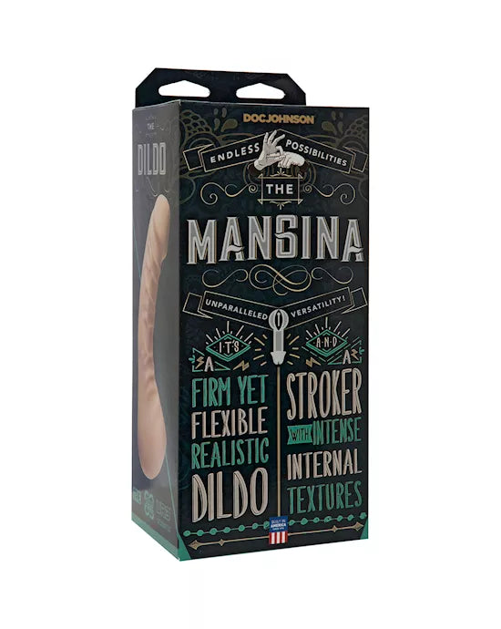 🖤 Mangina Dual Pleasure Toy – Realistic Dildo &amp; Textured Stroker ✨