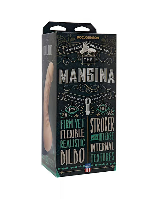 🖤 Mangina Dual Pleasure Toy – Realistic Dildo &amp; Textured Stroker ✨