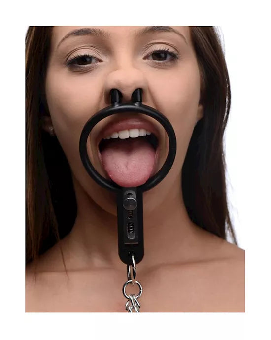 Master Series Degraded Mouth Spreader With Nipple Clamps