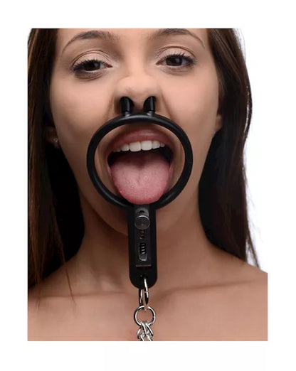 Master Series Degraded Mouth Spreader With Nipple Clamps