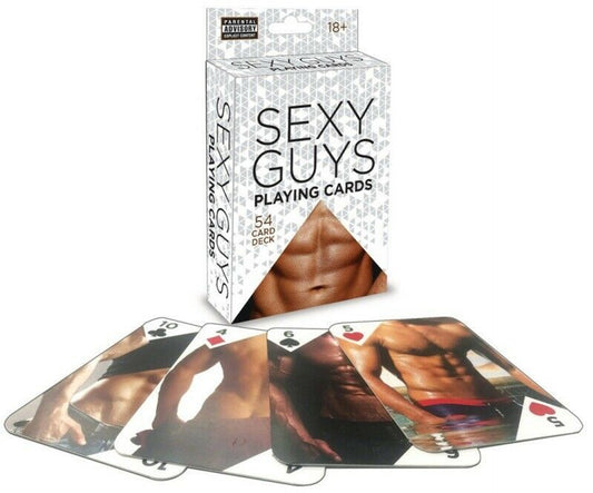 Sexy Guys Playing Cards