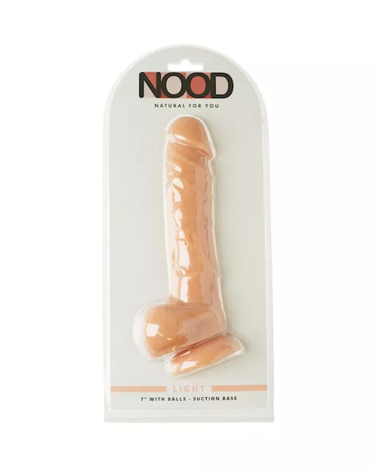💜 Nood 7 Inch RealSkin Dildo – Realistic Silicone Suction Toy ✨