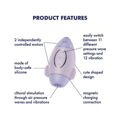 Satisfyer Mission Control Air Pulse Clitoral Vibrator