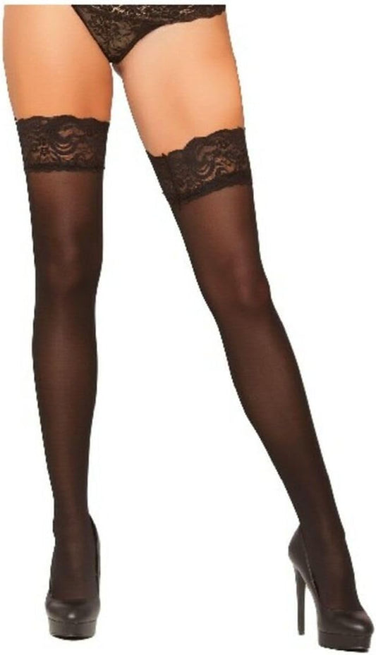 Seven Til Midnight Sheer Lace Top Tights