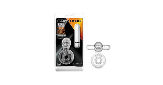 Stay Hard Vibrating Tongue Cock Ring