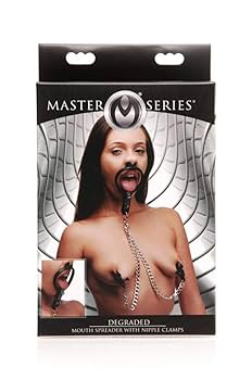 Master Series Degraded Mouth Spreader With Nipple Clamps