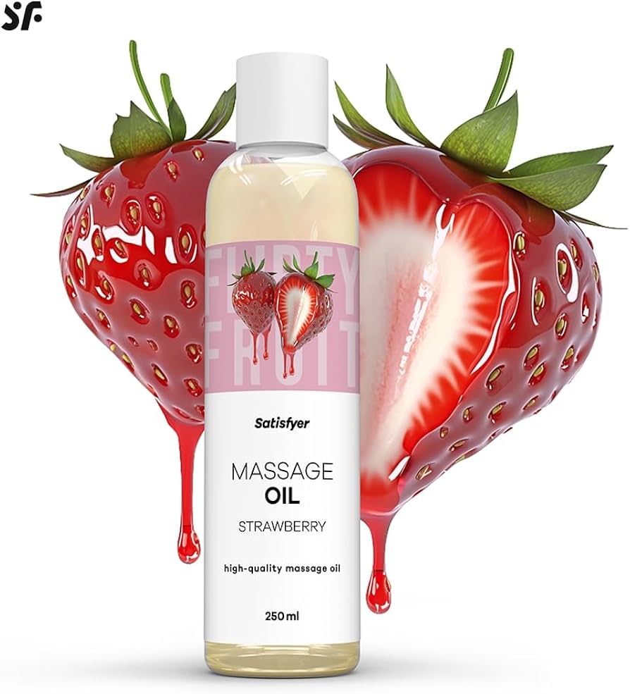 Satisfyer Massage Oil – Strawberry 🍓✨