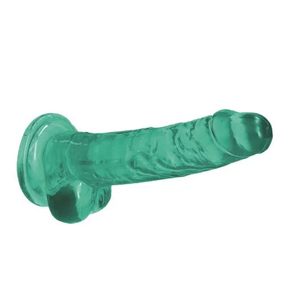 Real Rock Crystal Clear Dildo - Green