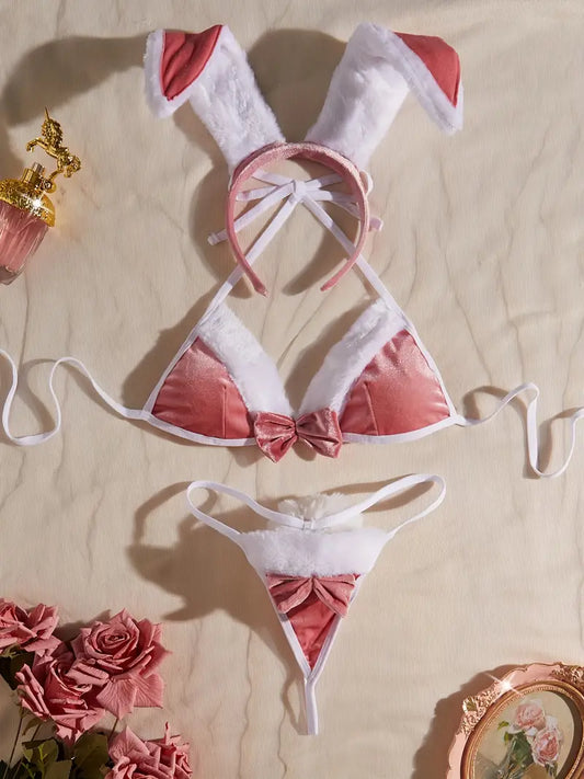 Sexy Pink Bunny Costume
