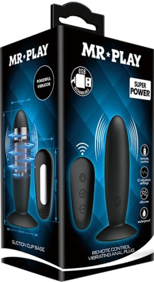 Mr Play Remote Control Vibrating Anal Plug