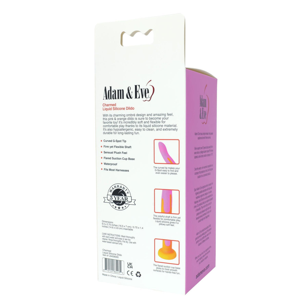 💗 Adam & Eve Charmed Liquid Silicone Dildo