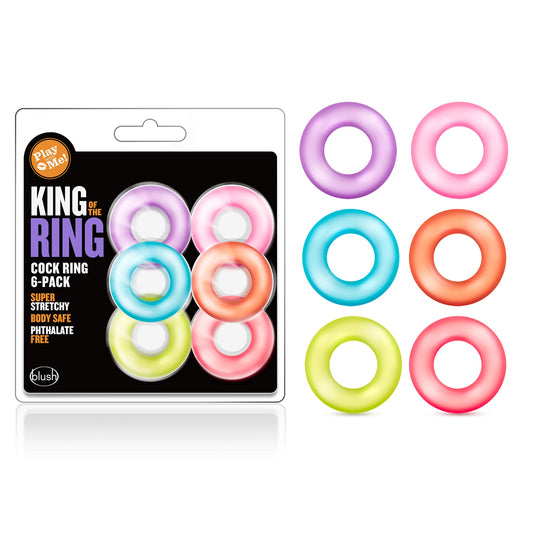 Blush King Of The Ring - Cock Rings 6 Pack