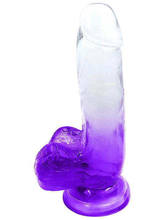 💜 Playful Riders 6in Dong with Balls – Purple