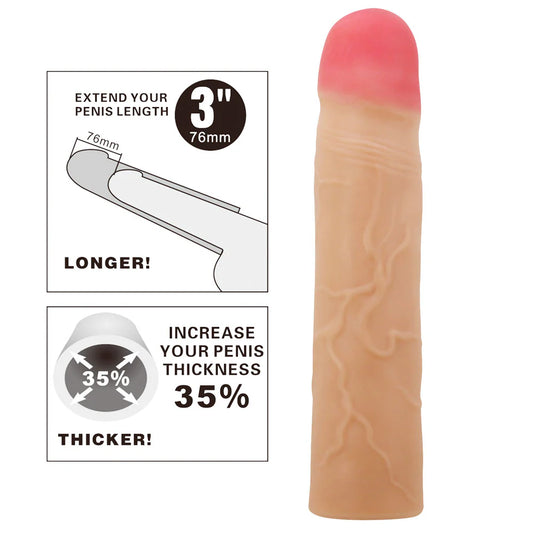Party Up PHILIP 3 Inch Penis Extender Sleeve