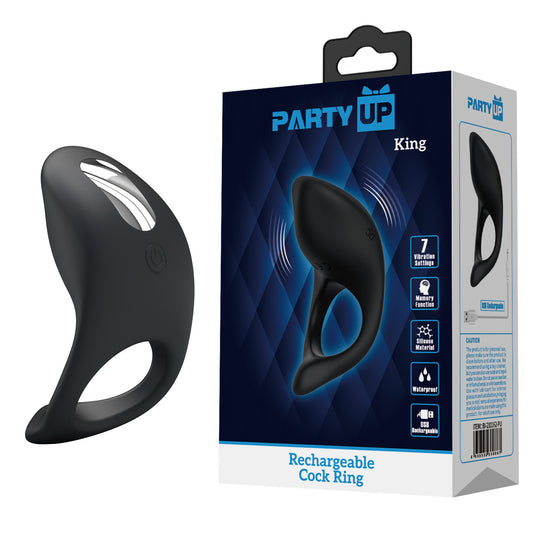Party Up Rechargeable Cock Ring "King"