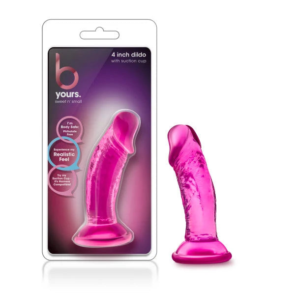 B Yours Sweet N' Small 4 Inch Suction Cup Dildo – Pink
