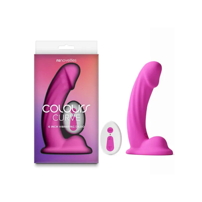 Colours Curve 6" Vibrating Dildo