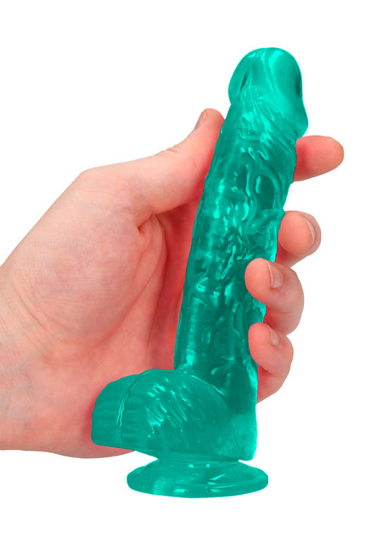 Real Rock Crystal Clear Dildo - Green
