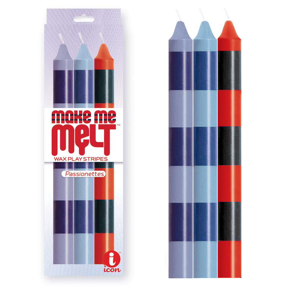 Make Me Melt Stripes Wax Play Candles 🕯️✨