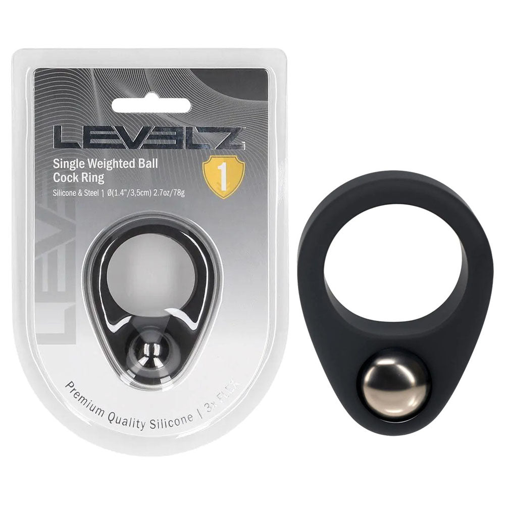 Levelz Single Weighted Ball Cock Ring