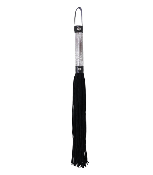 Love In Leather Rhinestone Whip