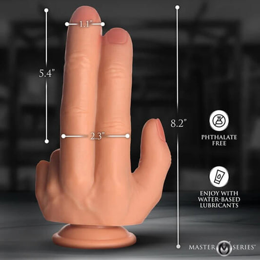 🖐️ Master Series The Shocker – Silicone Dildo