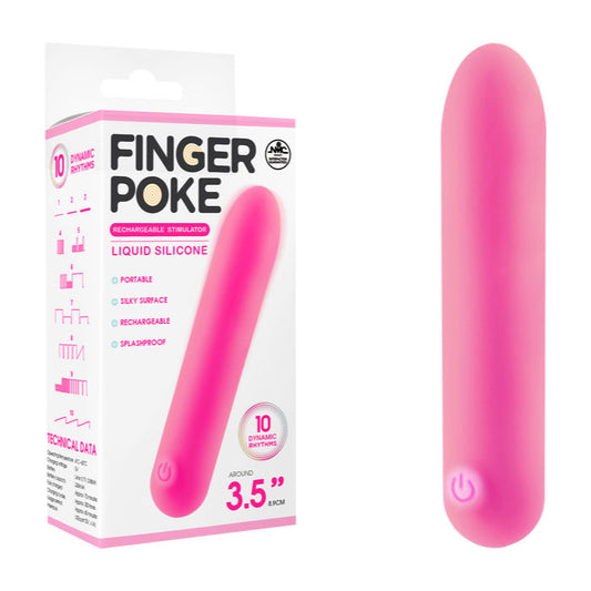 Finger Poke Rechargeable Bullet 3.5"