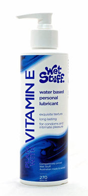 Wet Stuff Water Based Lubricant Vitamin E 270g