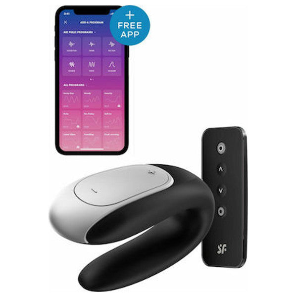 🖤 Satisfyer Double Fun App-Control Vibrator – Couples Pleasure Toy